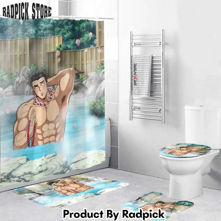 Kimetsu no yaiba boys hot spring gyomei himejima combo bathroom set   rp0202975